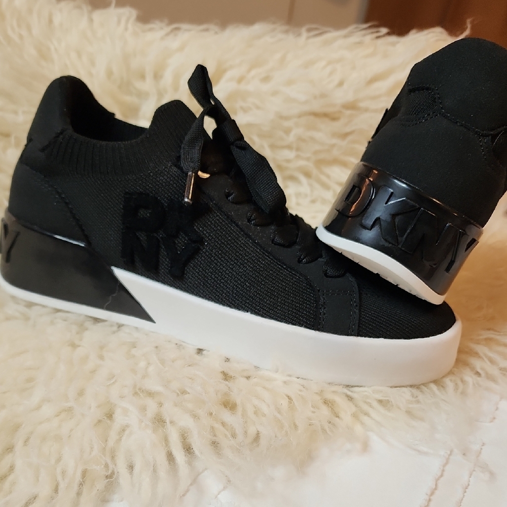 DKNY Monochrome Knit Sneakers
